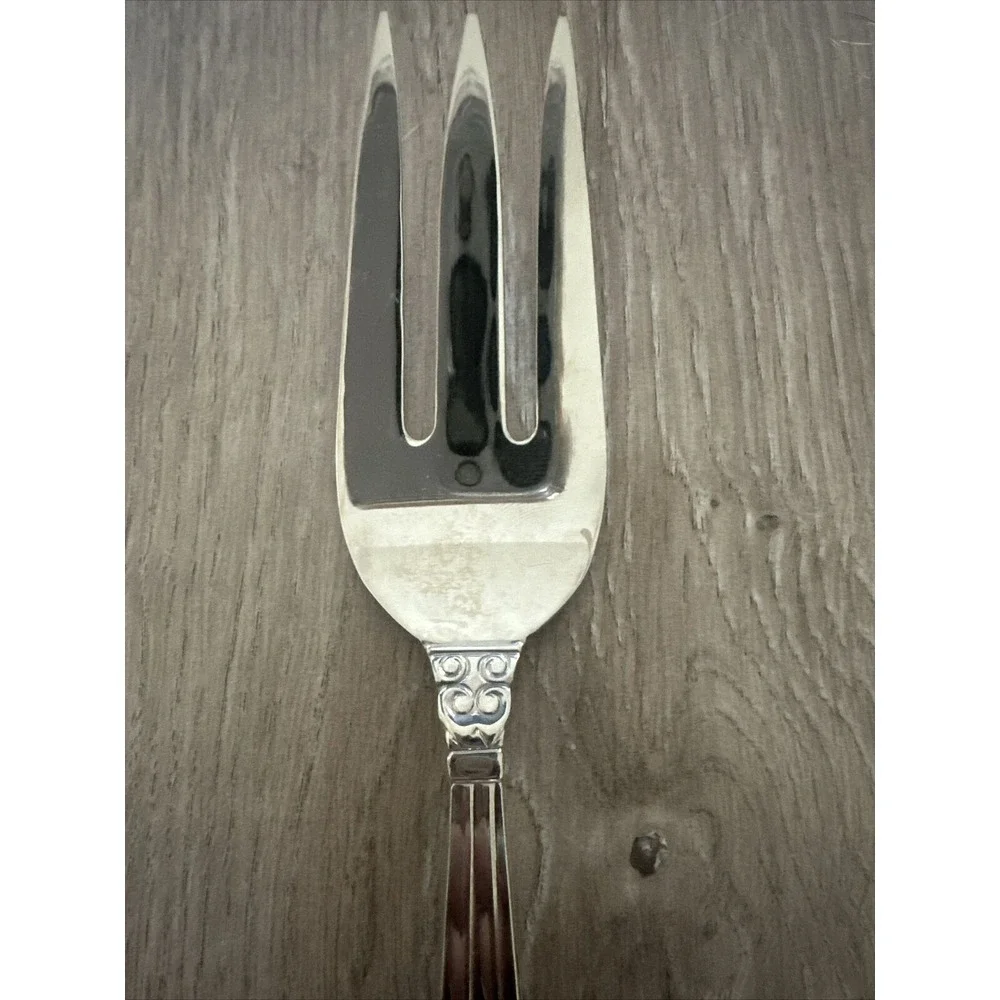 Towle Stainless‎ Steel 18/10 KING GUSTAV Slotted Cold Meat Fork China